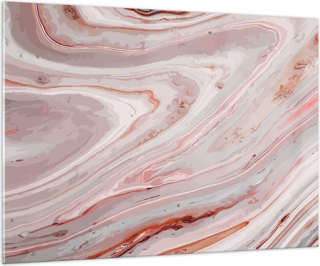 Bilder auf glas - Abstraktion modern - 100x70cm - Glasbilder - Wandbilder - Kunstdruck - zum Aufhängen bereit - Wanddekoration aus Glas - Glas Bil...
