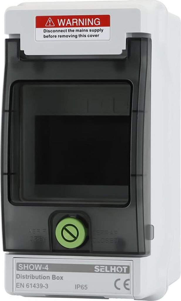 Offgridtec Verteilerkasten mit 4 TE und DIN-Schiene IP66 UV-beständig wasser- und staubgeschützt