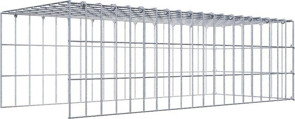 Anbaugabione Typ 4 100 cm x 30 cm x 40 cm (L x H x T), Maschenweite 5 cm x 10 cm, C-Ring