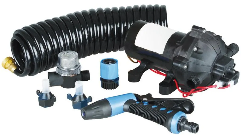 Kit de Lavage de Pont 12V Pompe de Rinçage Haute Pression Marine