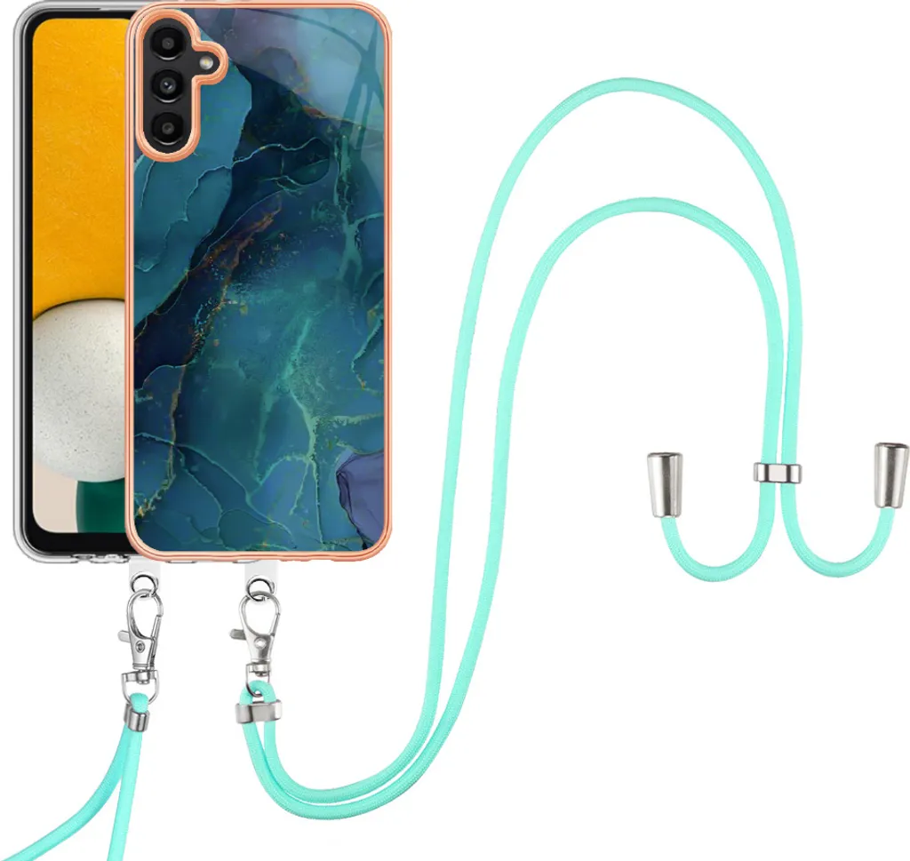 Cover Samsung A13 5G A04 M13 5G Salva-Cadute con Laccio Verde