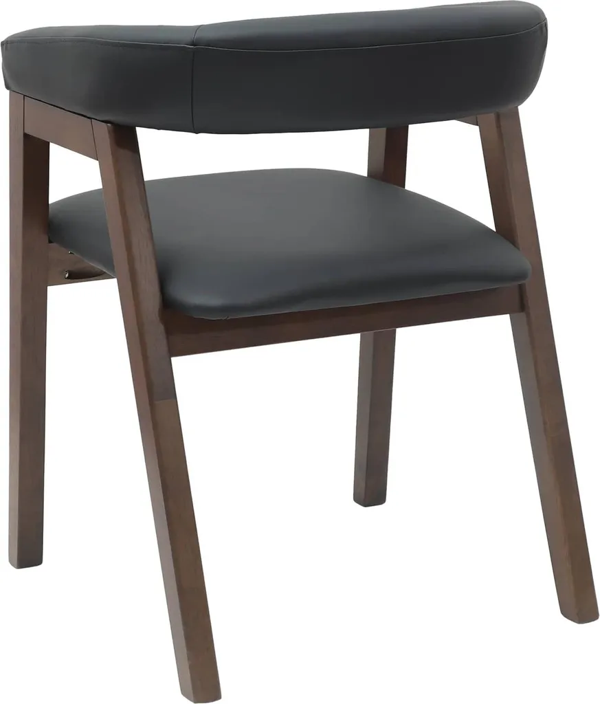 Lot de 2 chaises pour table de repas marron clair style moderne