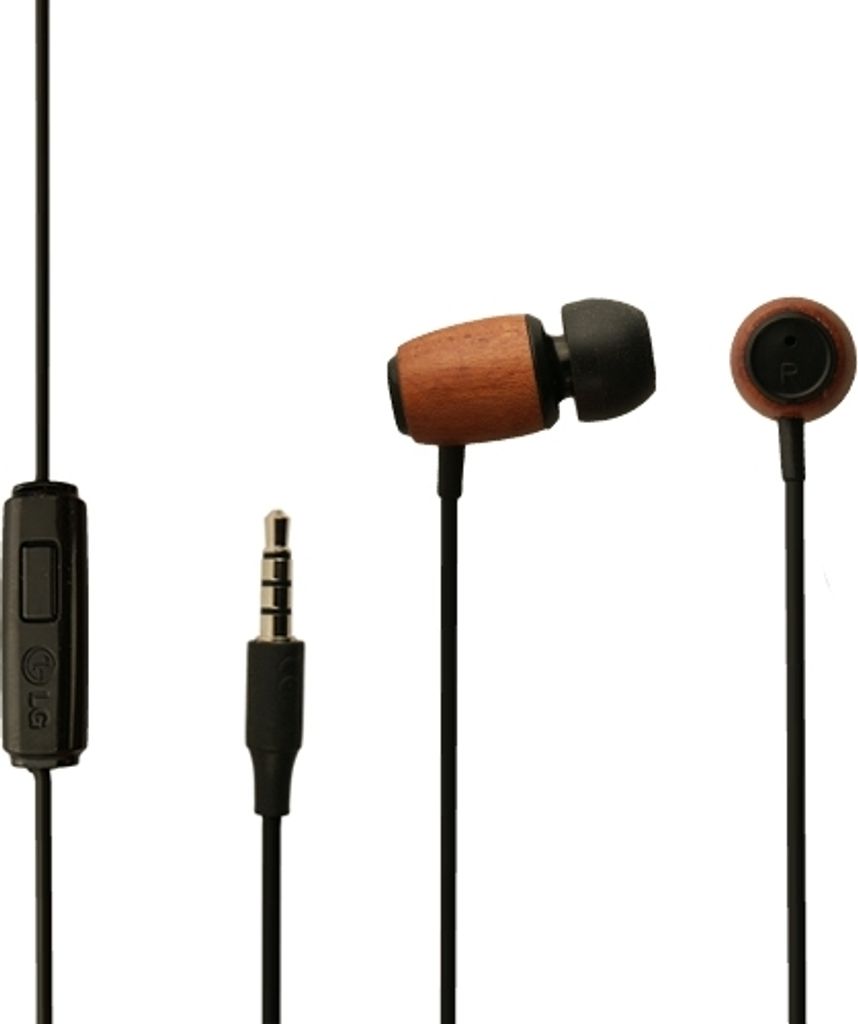 Original LG Headset für G8X ThinQ / G8S ThinQ / K50S / K40 SGEY0007618 in Schwarz/Braun InEar In-Ear Kopfhörer Ohrhörer Head-Set 3,5mm Stecker S...