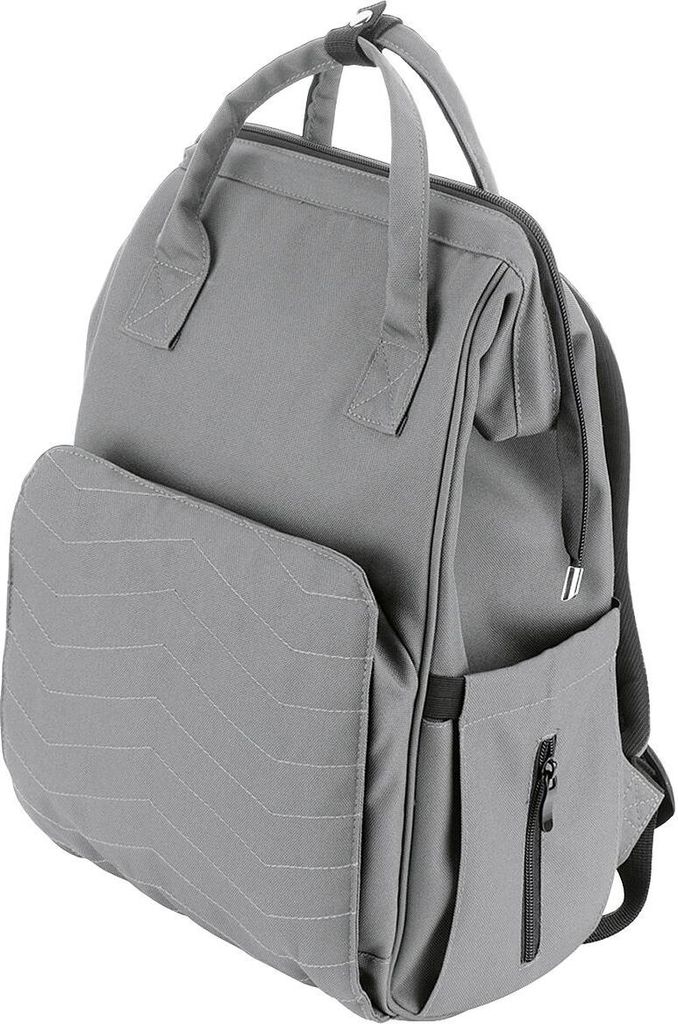 reer Growing Wickelrucksack, Wickel Rucksack, Wickeltasche, Wickelunterlage, recycelten PET-Flaschen, Grau, 84221