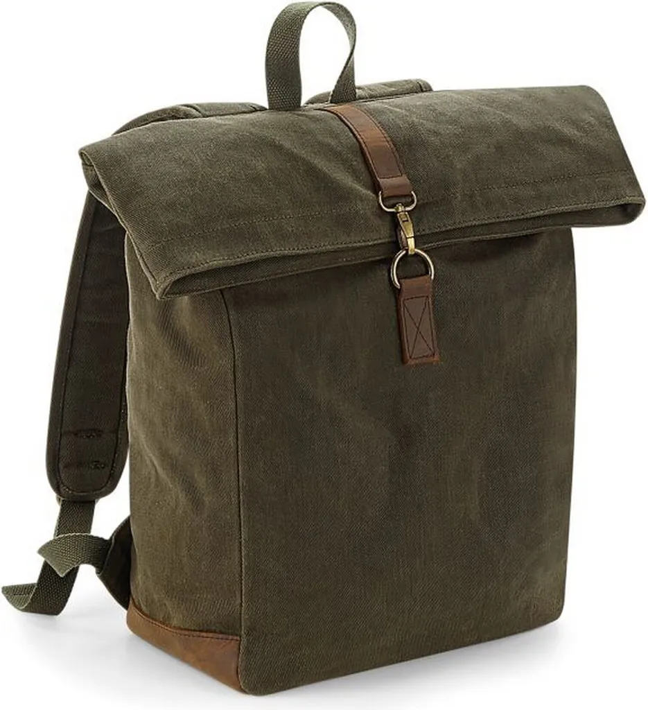 Zaino Militare Vintage Quadra Heritage BC5179 - Canvas Cerato Olive