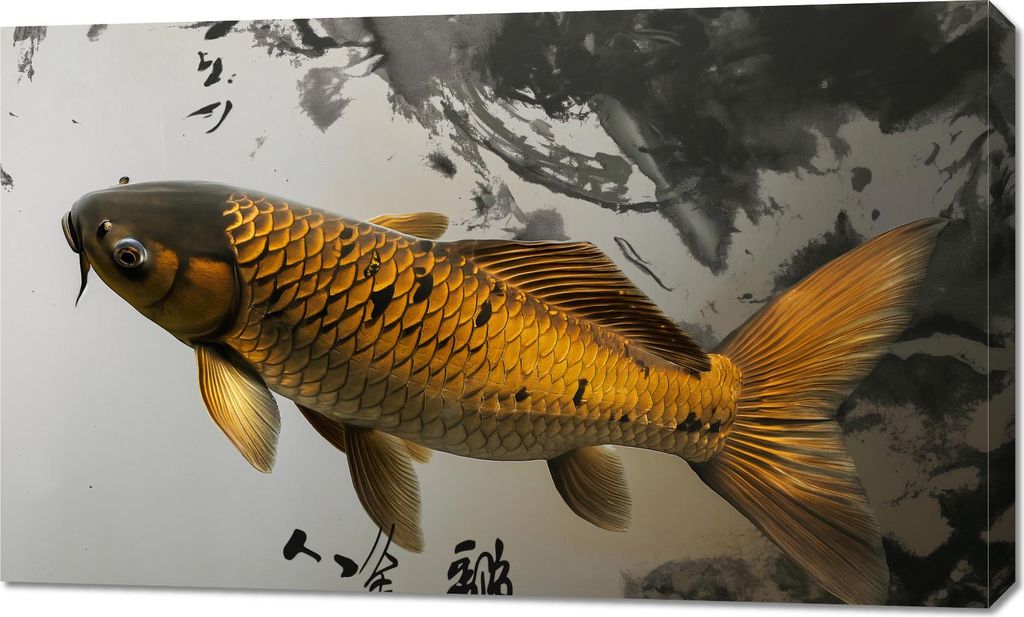 Bild 100x60cm Ruhiger Koi Fisch