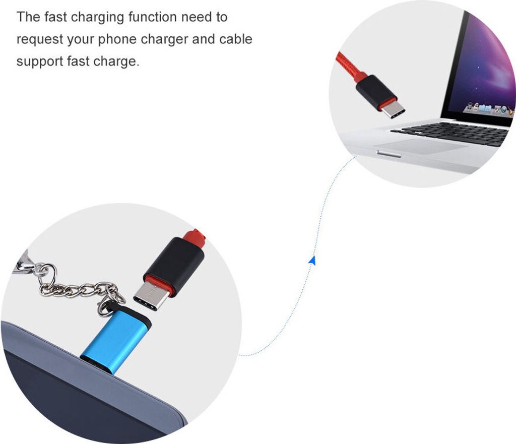 Datenadapter, Typ-C-Adapter, Datenkonverter, USB-Stecker-Datenadapter, Konverterstecker