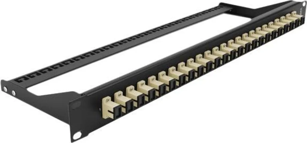 Pannello Fibra Ottica Delock 19" SC Duplex 24 Porte MM 1U Nero