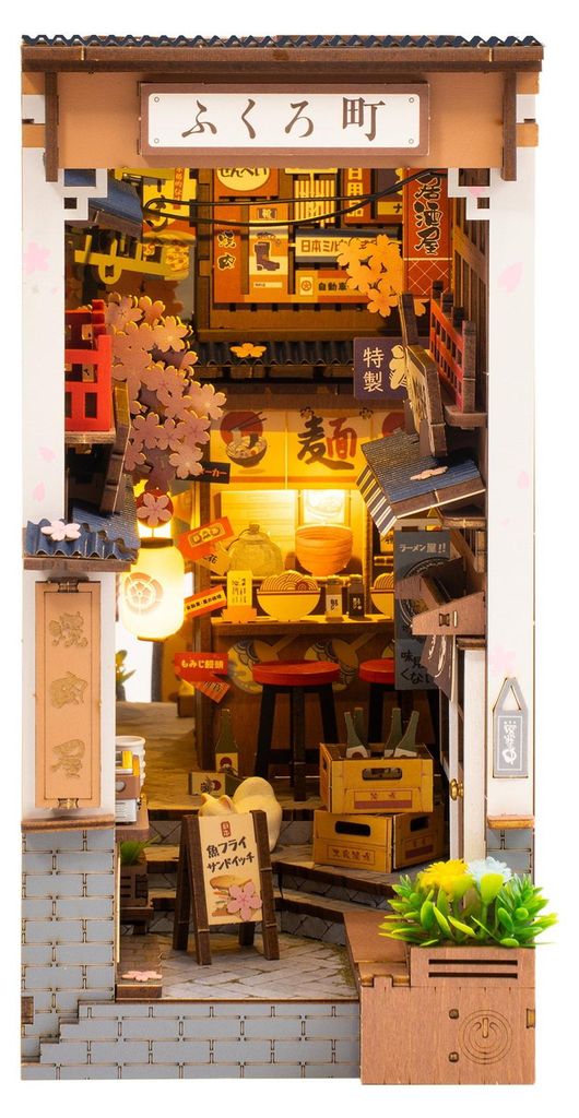 Book Nook Sakura Wine Alley Robotime Productafbeelding 