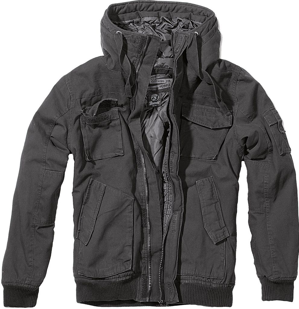 Brandit - BRONX Vintage blouson d'hiver noir - L Image du produit 