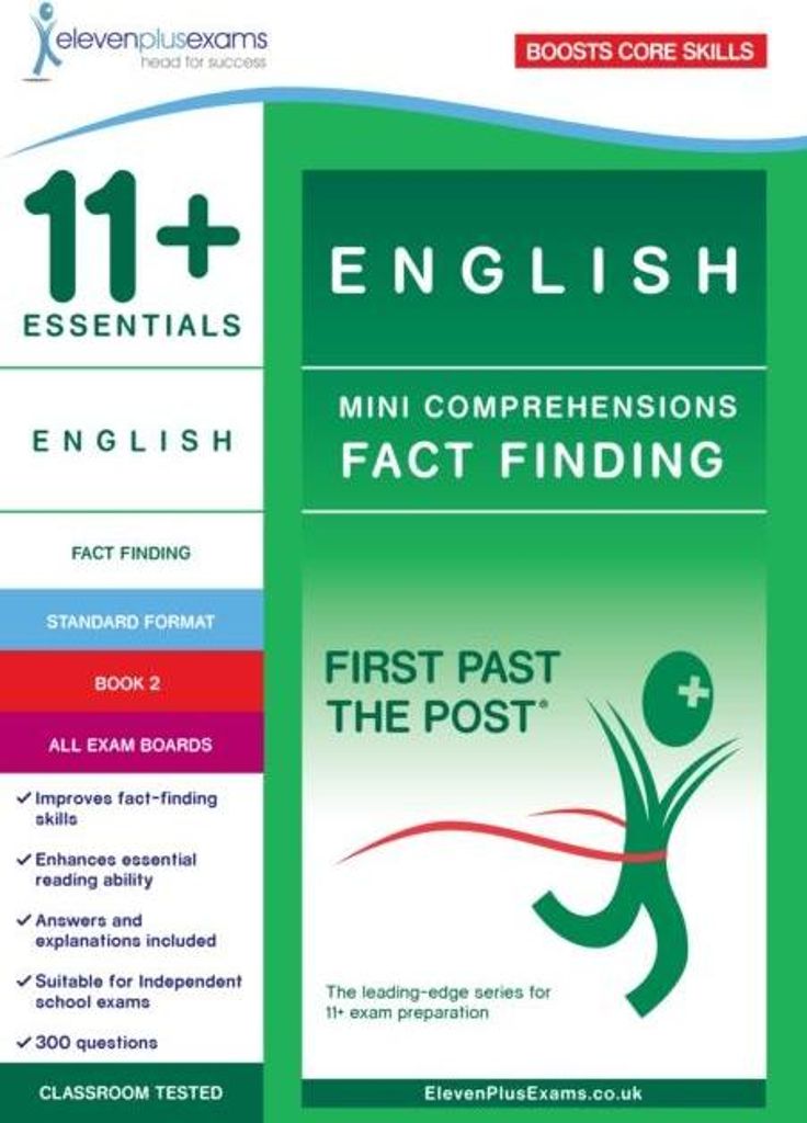 11+ Essentials English: Mini-Comprehensions Fact-Finding Book 1