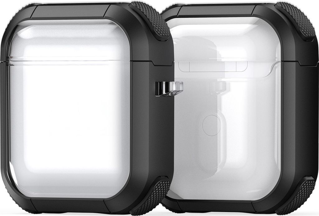 Mobigear Shockproof Apple AirPods 2 Hardcase Hülle - Schwarz