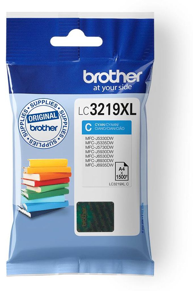 Brother LC3219XLC, Wysoka (XL) wydajność, Cyjan, Tusz na Zdjęcie produktu 