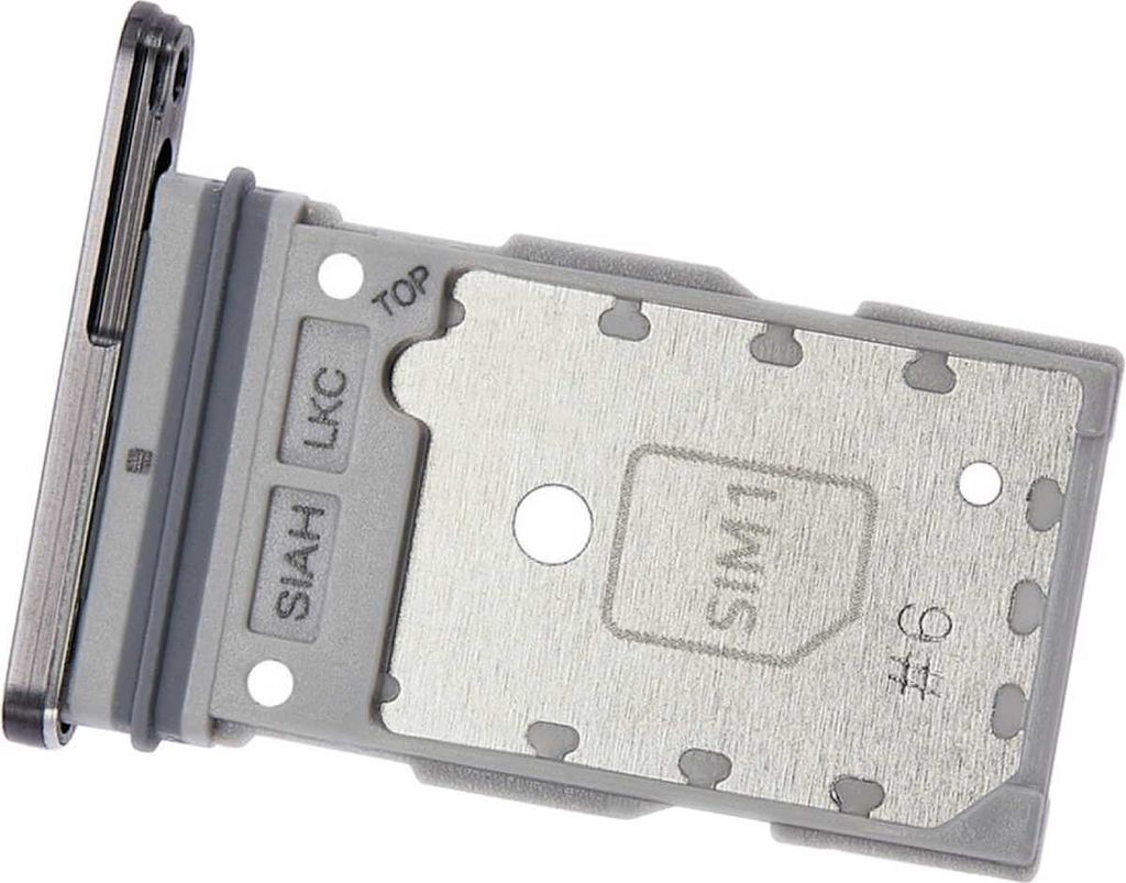 Simkartenhalter passend für Samsung Galaxy S23 Ultra (SM-S918B/DS), Dual-Nano-SIM Slot, Original, Graphit Rot
