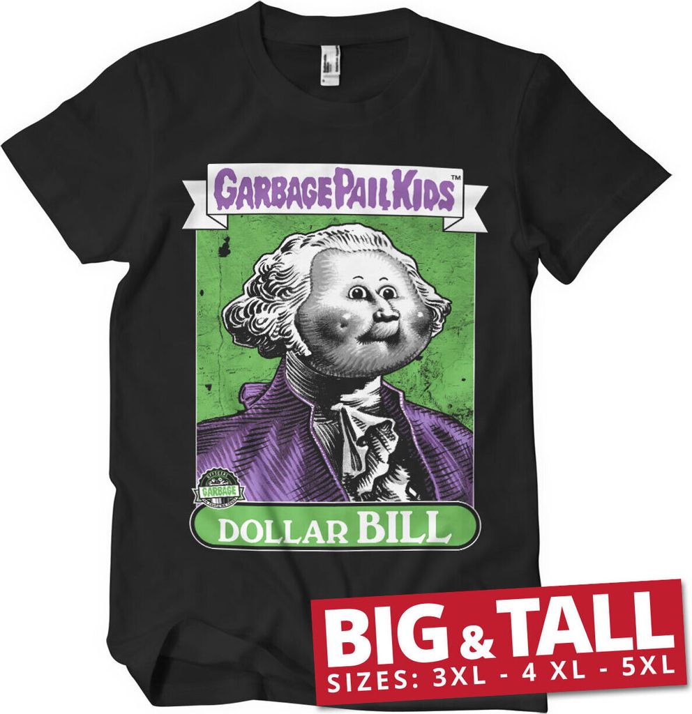 Dollar Bill Big & Tall T-Shirt - 4XL - Black
