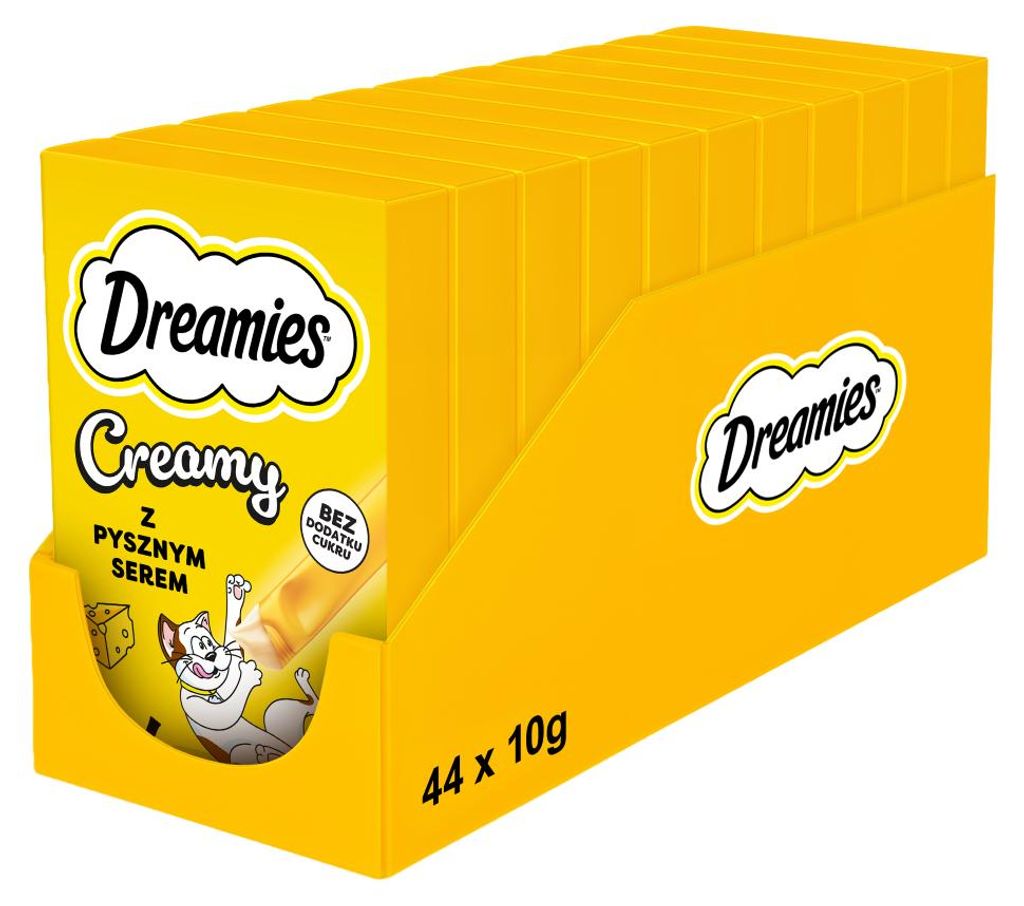 Dreamies Creamy 11x40g Cremys Leckerli für Katzen mit Käse Produktbild 
