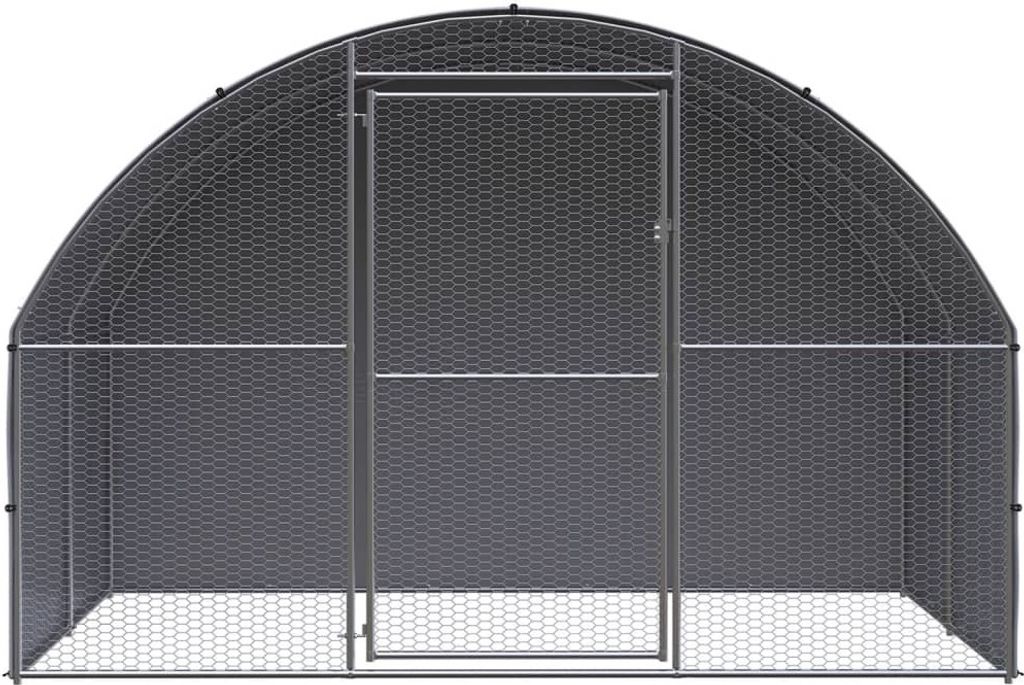 vidaXL Poulailler d'extérieur 3x2x2 m Acier galvanisé Image du produit 