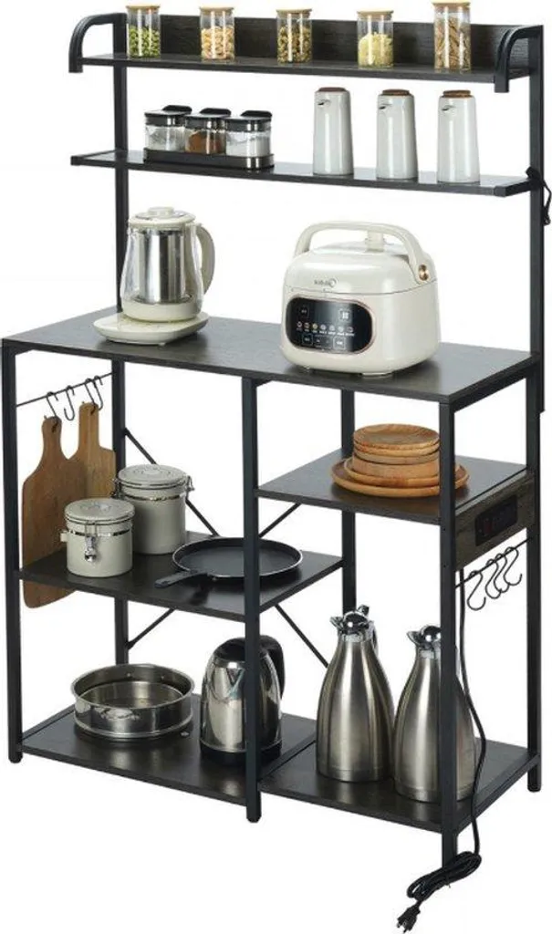 Support cuisine haute résistance 100 kg à 7 niveaux de rangement