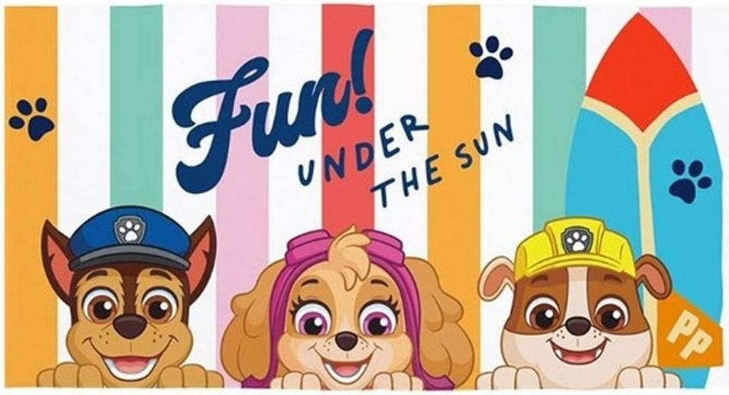 Paw Patrol - "Fun Under The Sun" Badetuch, Surfbrett AG4048 (Einheitsgröße) (Bunt)