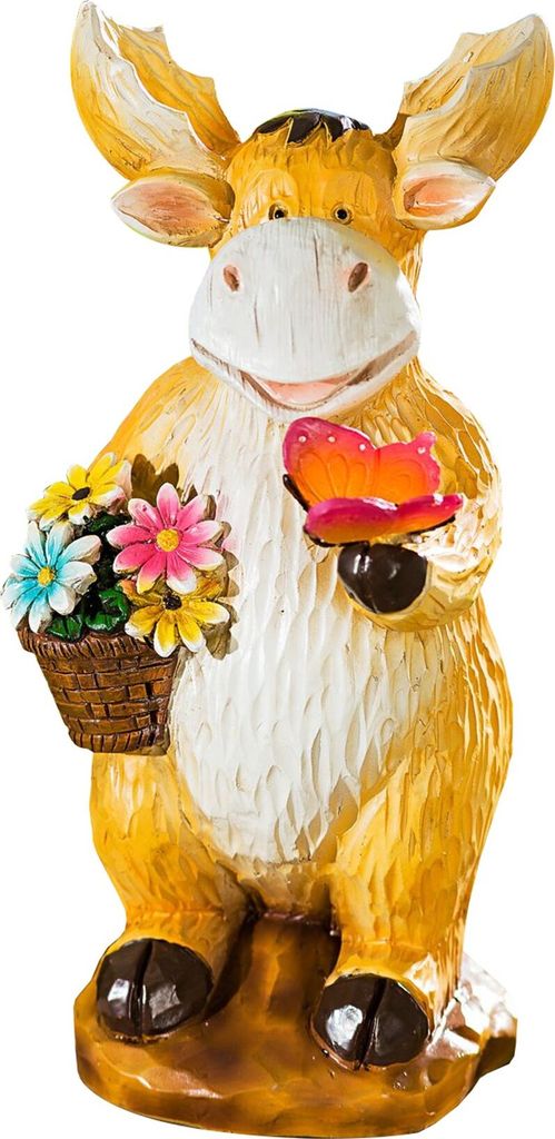 LED Elch Gartenfigur Deko Beleuchtung Garten Terrasse Leuchte Lampe Figur Tier
