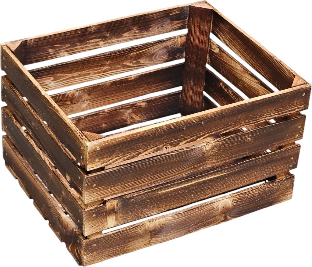 4 x Obstkiste Vintage Geflammt Produktbild 8