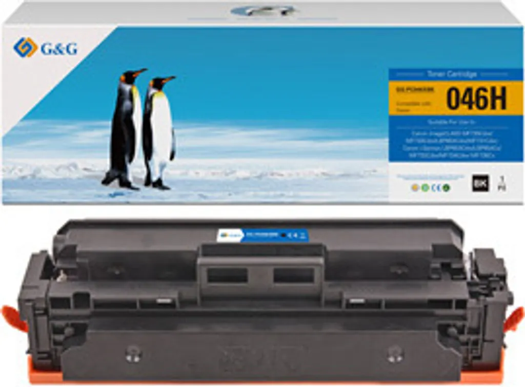 Toner Compatible Canon 046HBK Noir pour Impressions Massives de Bureau