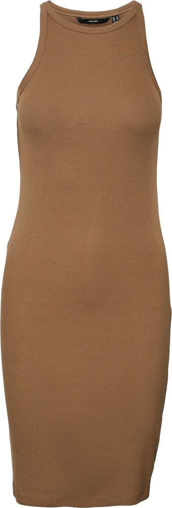 VERO MODA Kurzes Kleid Rundhals Ärmellos Figurbetonend Größe: XS