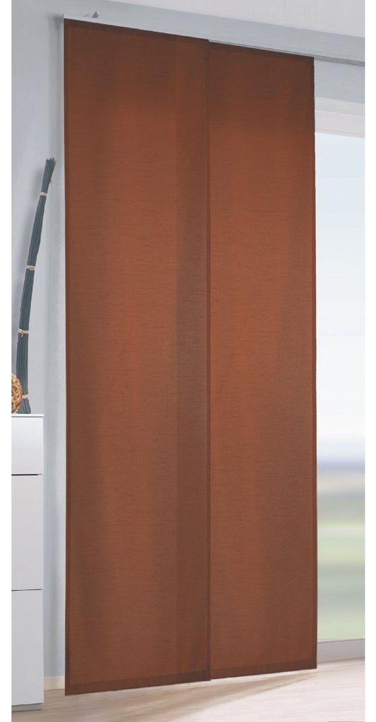 Flächenvorhang „Mira“: Farbe: Braun Größe (HxB): 255x60cm