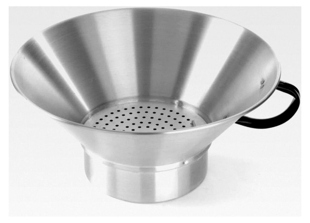 Frittierseiher mit fixiertem Boden und entnehmbarem Sieb, für Pommes, ø400x(H)170mm, Aluminium