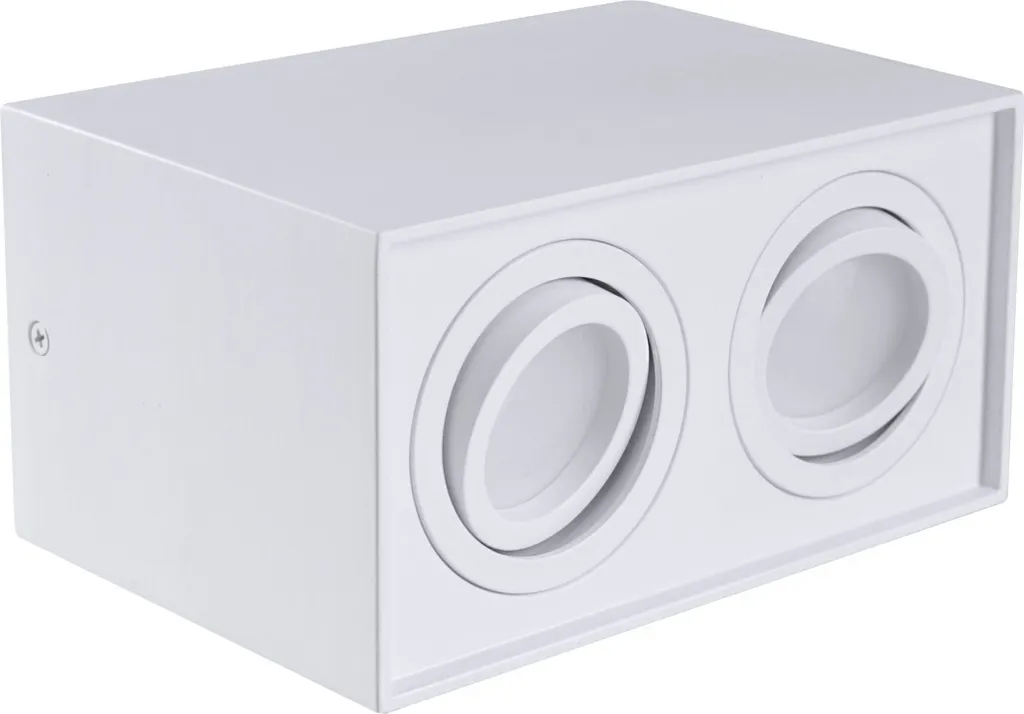Spot HADAR blanc 2 spots GU10 : solution pour éclairage sombre IP20