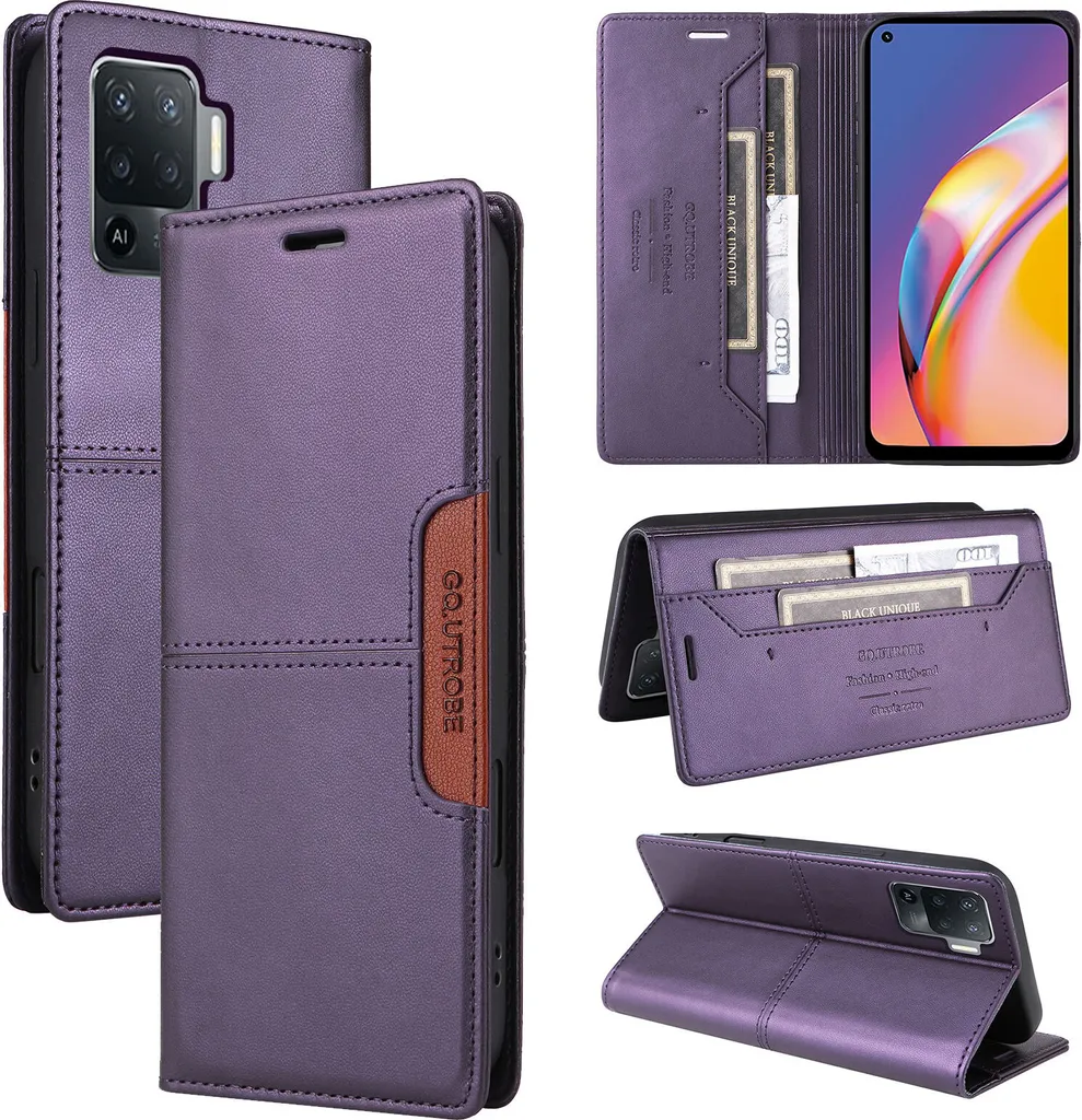 Custodia Pelle Oppo A95 5G DFV mobile Orizzontale | Design Belt Loop