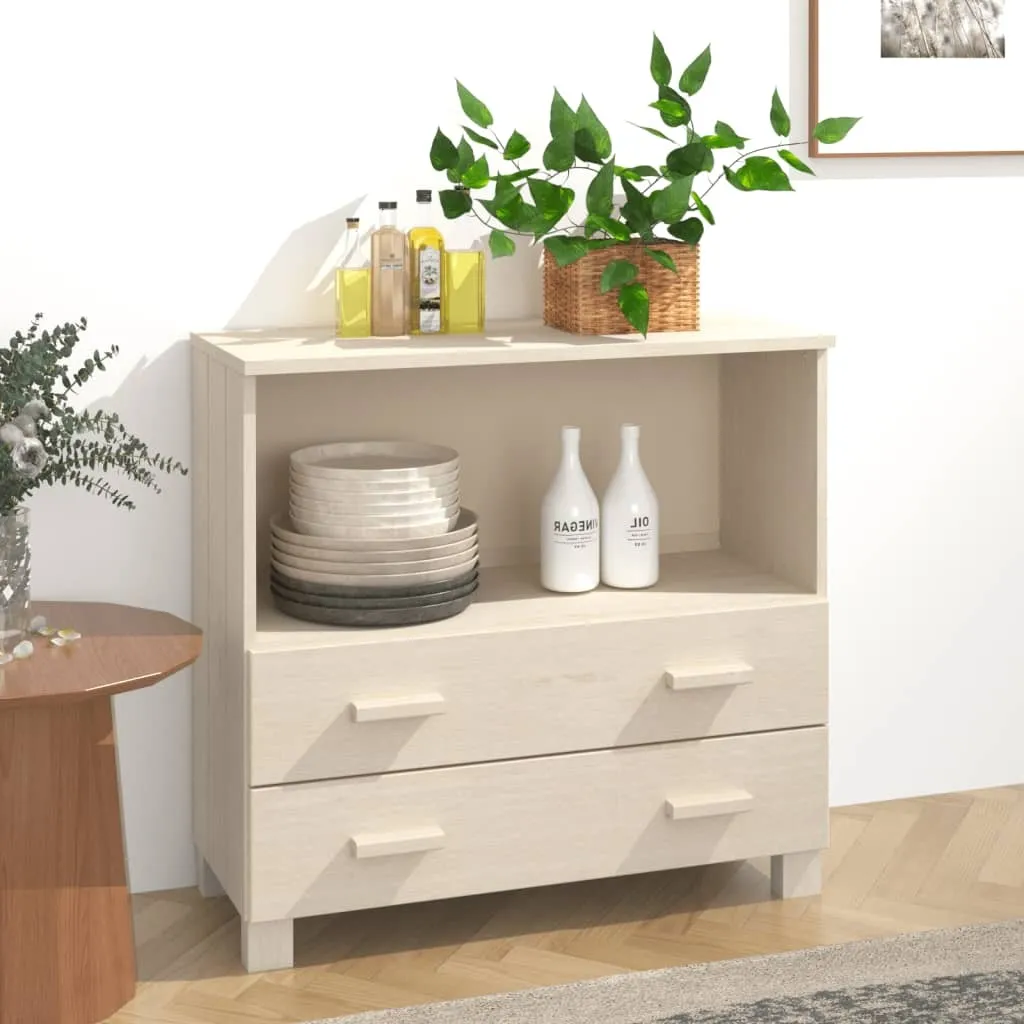 Credenza Bassa HAMAR vidaXL Pino Massiccio Miele - Miglior Prezzo