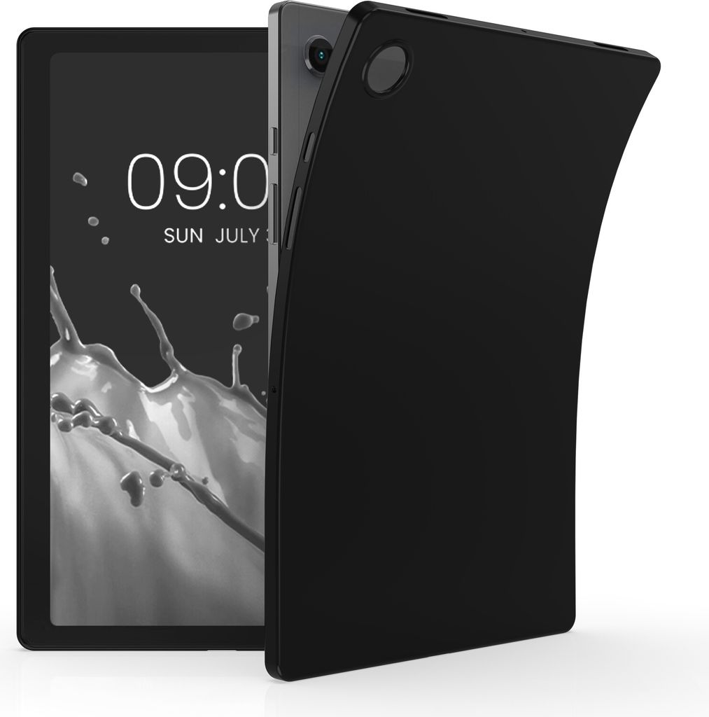 kwmobile Schutzhülle kompatibel mit Samsung Galaxy Tab A8 10.5 (2021) - Hülle Silikon - Tablet Cover Case Schwarz