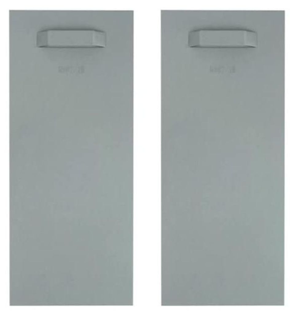 Selbstklebendes Befestigungsset für Spiegel und Gemälde – 2 Dibond-Aufhängehaken 300 x 100 mm inkl. Silikonpuffer – selbstklebende Platten f...