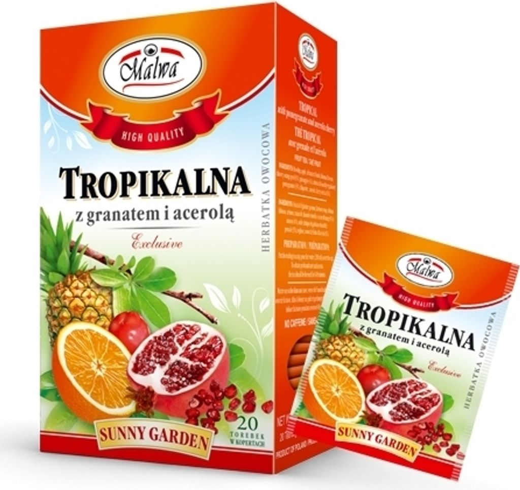 Tropischer Tee + Granatapfel + Acerola 20*2g MALWA