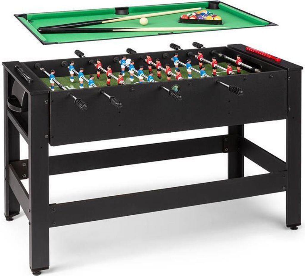 Spin 2-in-1 Spieletisch Billard Kicker 180° drehbar Produktbild 