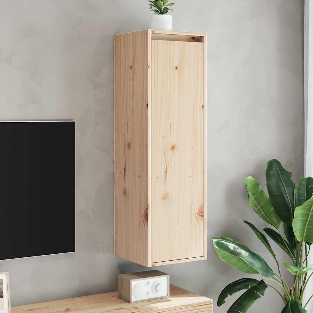 vidaXL Wandschrank 30x30x100 cm Massivholz Kiefer