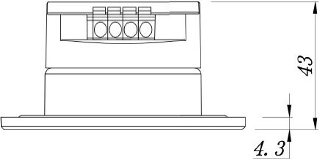 DOTLUX LED-Treppenleuchte EASYSTAIR 1,5 W 3000K schwarz
