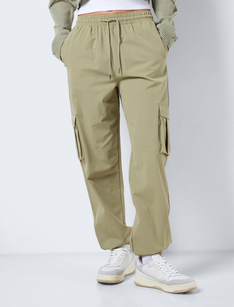Noisy May Kirby Woven Cargohose Mit Hoher Taille Grün M Frau Grün M
