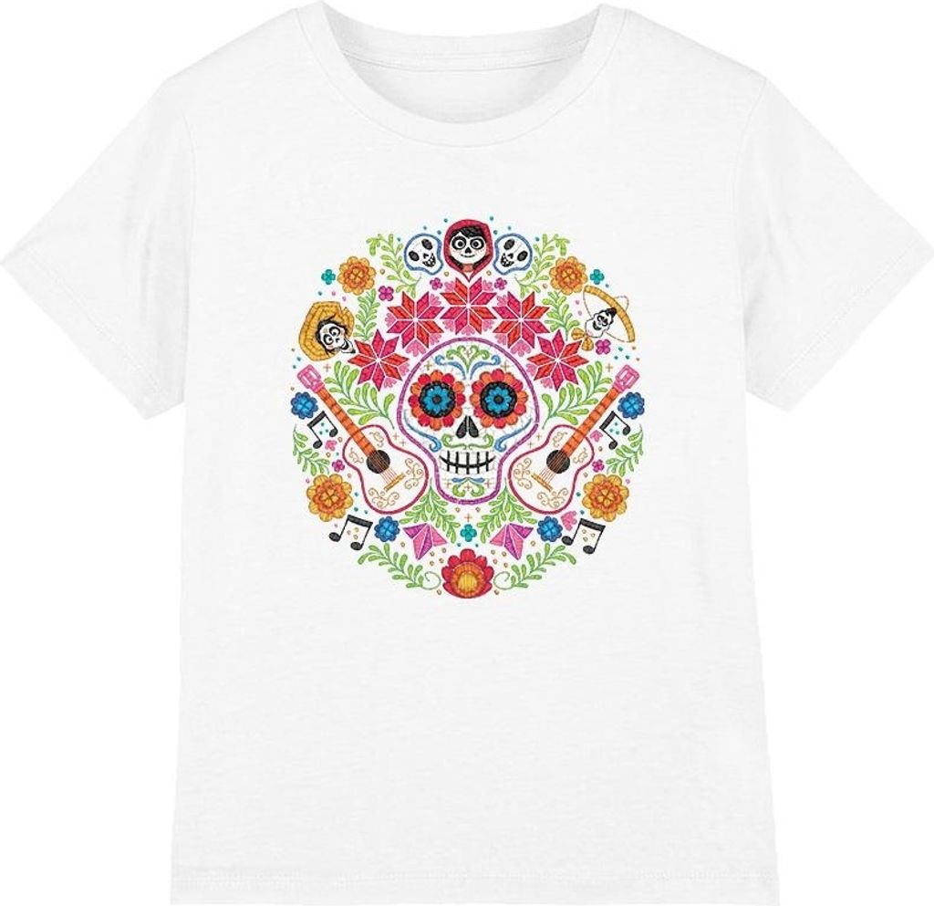 Coco - "Day Of The Dead" T-Shirt für Kinder TV4140 (116) (Weiß)