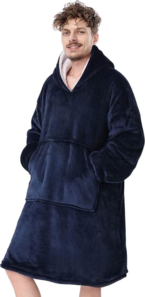 Kuschelige Hoodie Decke mit Ärmeln – Vielseitiger Produktbild