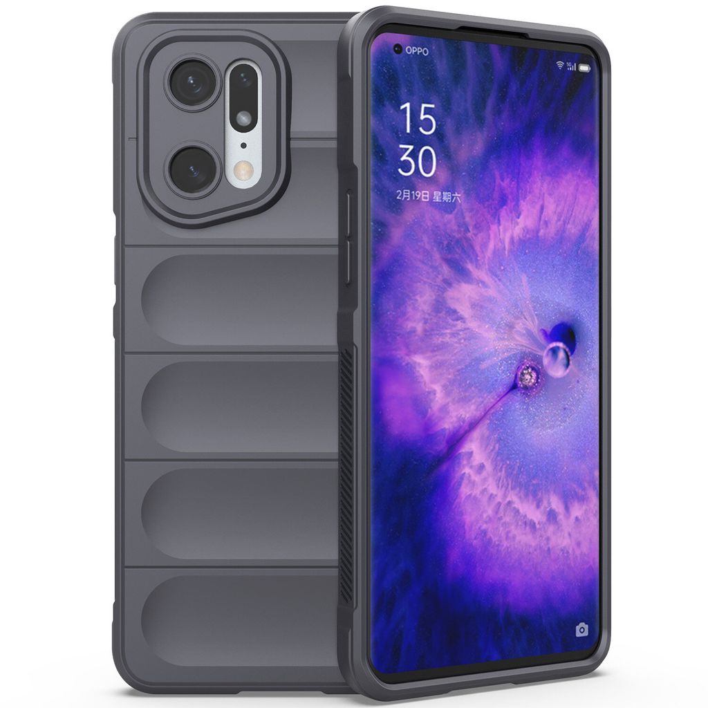 ISOI Handyhülle Mit Kette Für Oppo Find X5 Pro – Transparent Pink, TPU, 150 Cm Gurt
