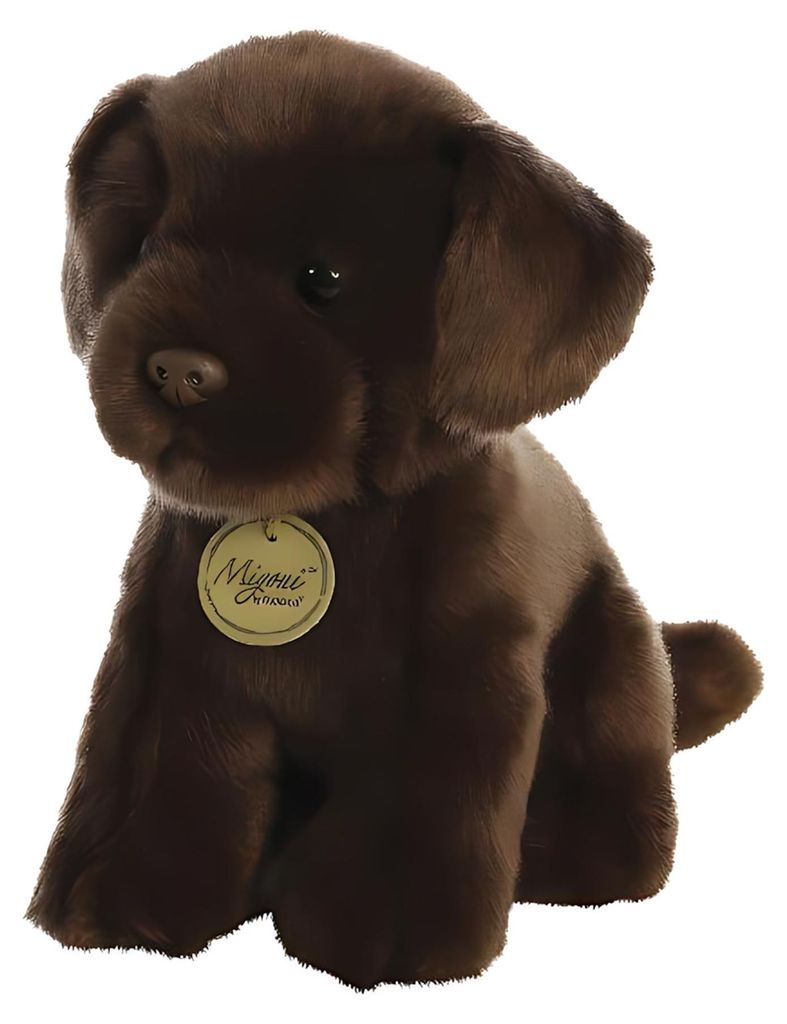 AURORA, MiYoni 26379 Schokoladen-Labrador, 27,9 cm, Plüschtier, Dunkelbraun