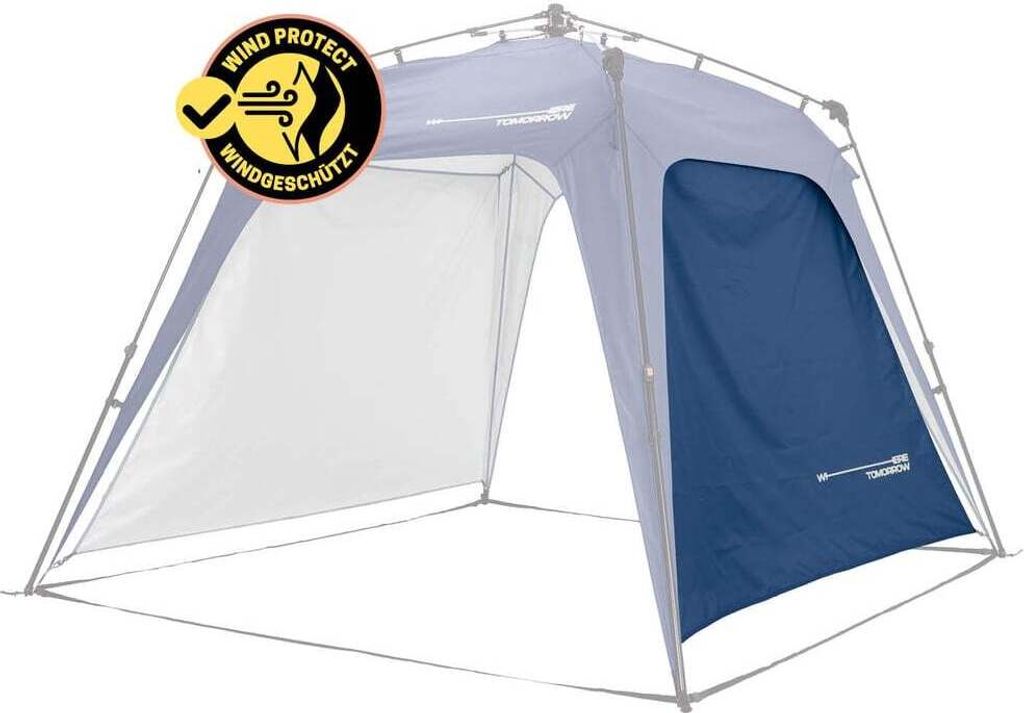 Where Tomorrrow Lumaland Outdoor Seitenwand für Pavillon 2,5 x 2,5m Wasserdicht & UV-Schutz Gartenzelt Robuster Camping & Partyzelt Aufbau in 2 Min.