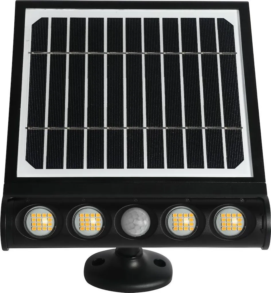 Applique murale solaire LED 8W avec capteur de présence extérieur IP65