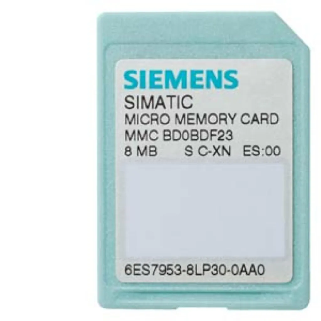 Carte Mémoire Micro Memory Card SIMATIC S7 pour S7-300 et ET 200 Siemens