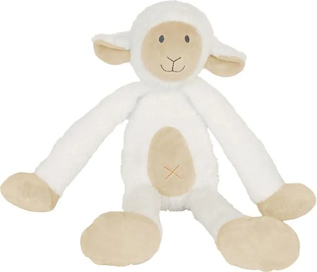 Peluche Mouton Sade Happy Horse Blanc 40cm - Grand Doudou Souple Bébé