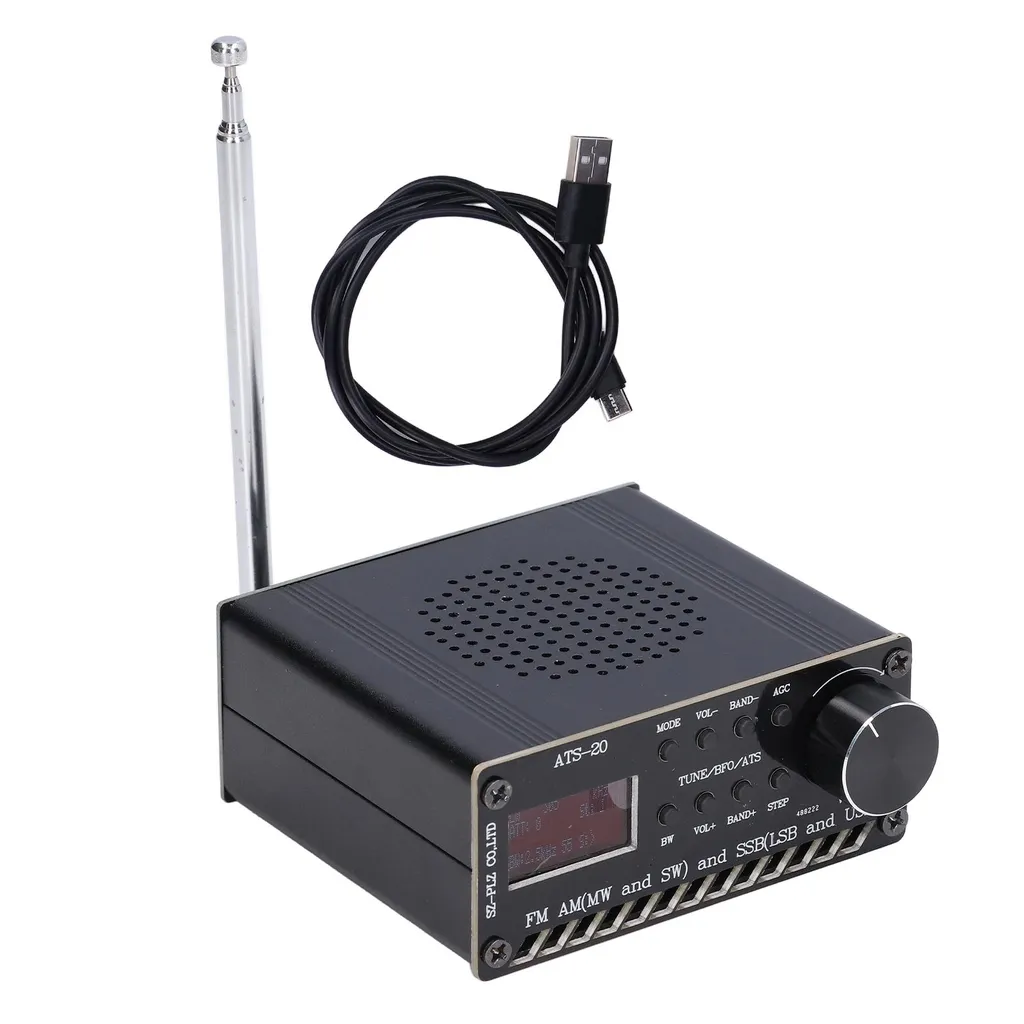 Radio Mondiale Portable DSP avec Antenne Télescopique et Batterie Si4732