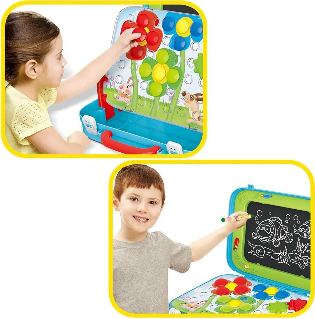 Planche à dessin multifonction avec kit mosaïque et craies inclus