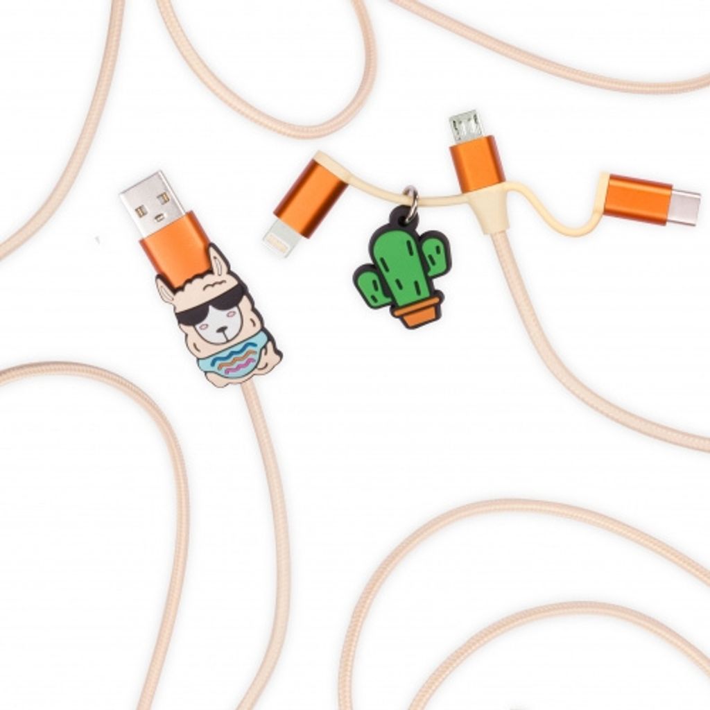 thumbsUp! Lama 3-in-1-Kabel beige Produktbild 